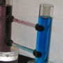 A convection apparatus used to illustrate convection due to density differences generated by fluids of dissimilar temperature