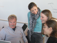 Workshop participants using the Concept Map Builder
