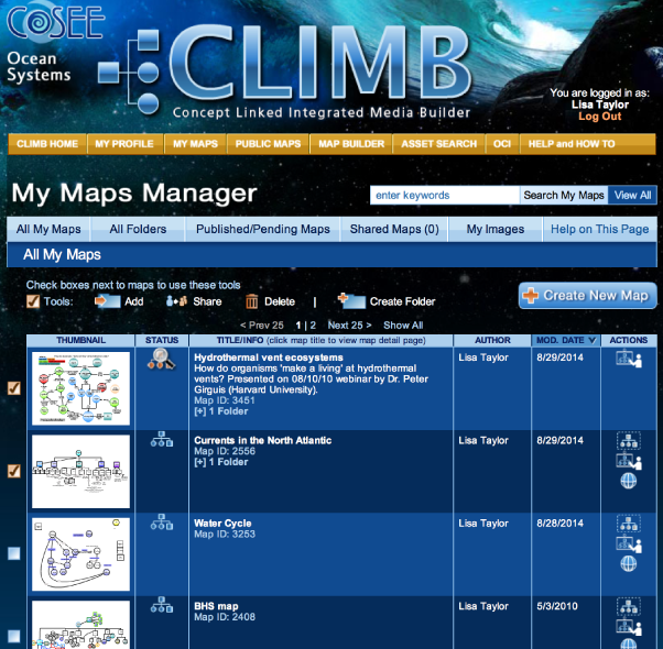 My Maps Manager screenshot